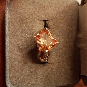 10 ct Gold Citrine Stone Ring